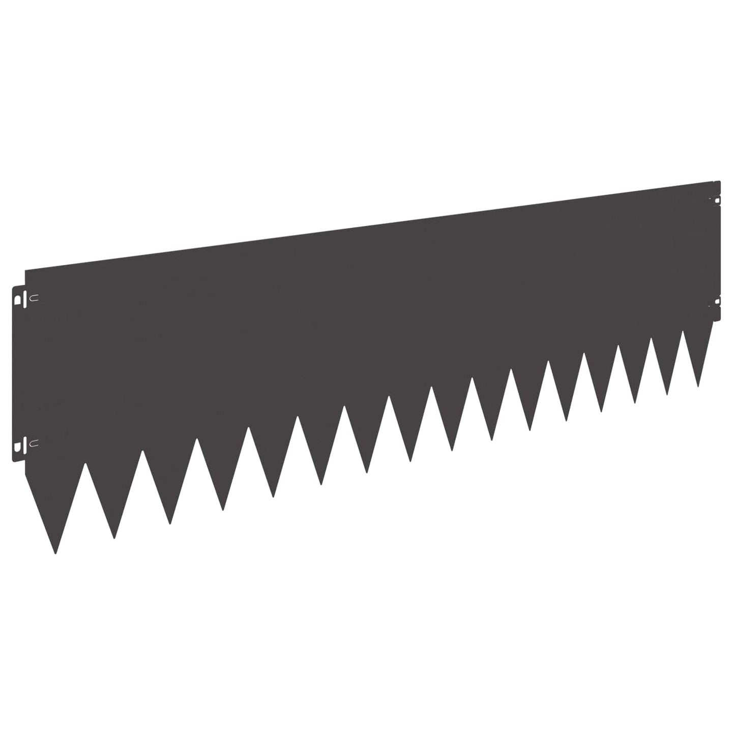 Rasenkante 10 stk. 103 x 30 cm Stahl Schwarz