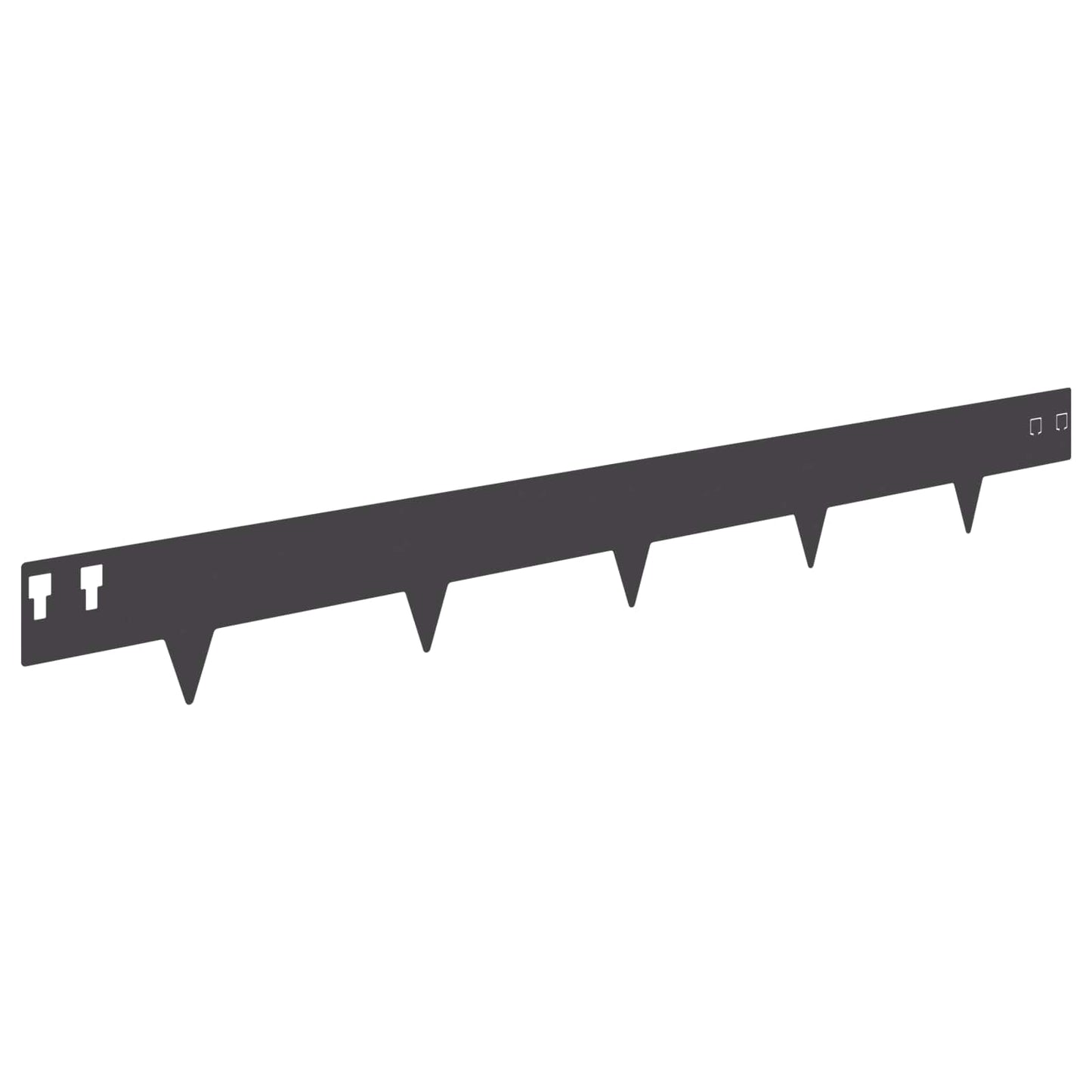 Raseneinfassung 20 stk. 100 x 12 cm Stahl Schwarz