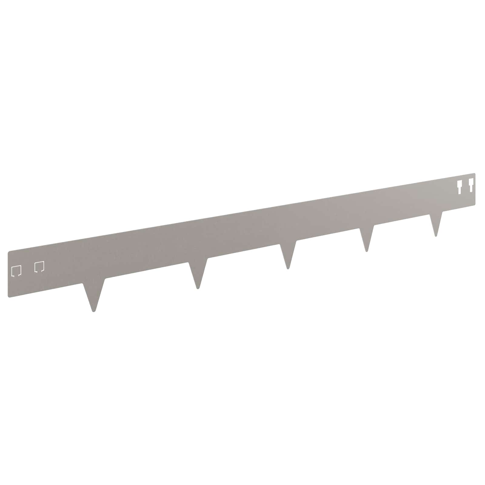 Raseneinfassung 20 stk. 100 x 12 cm Stahl Rostig