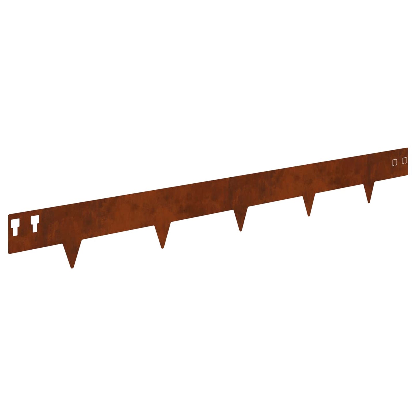 Raseneinfassung 30 stk. 100 x 12 cm Stahl Rostig