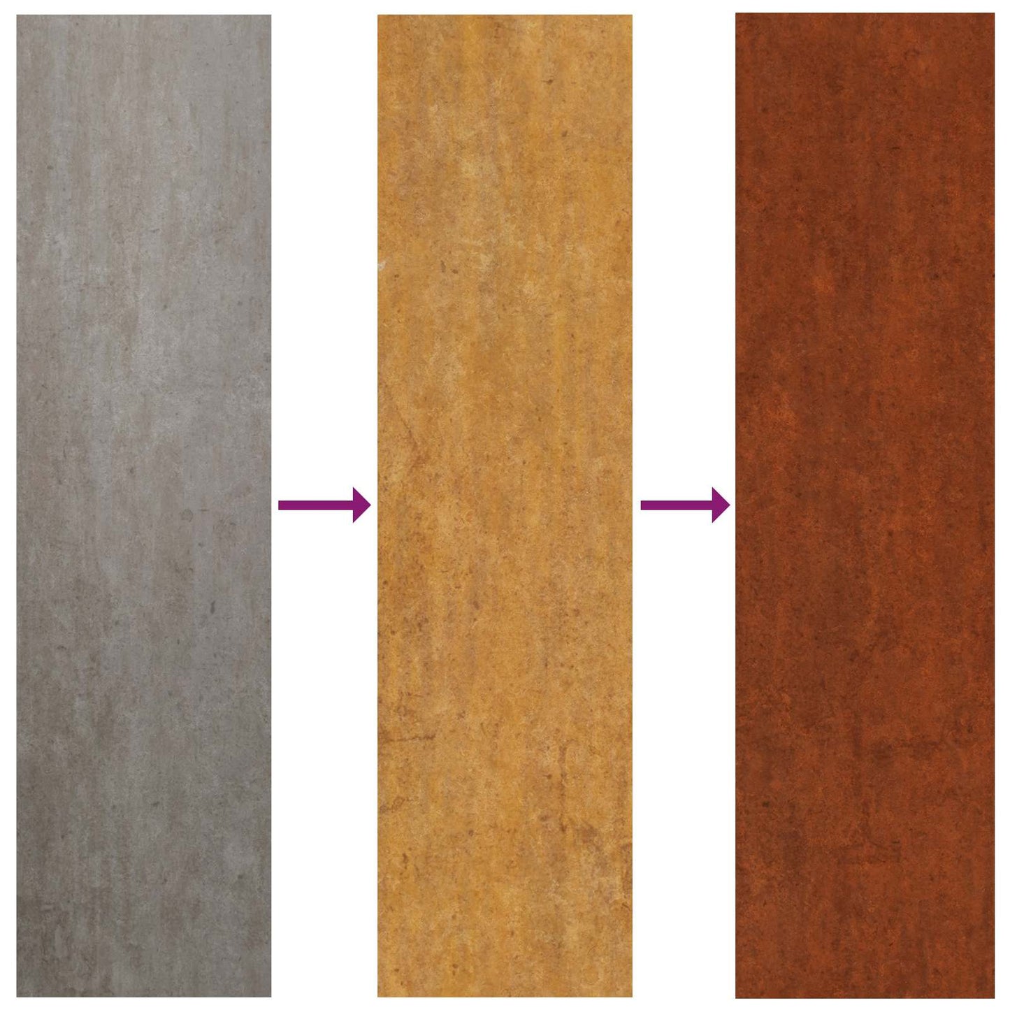Raseneinfassung 30 stk. 100 x 12 cm Stahl Rostig