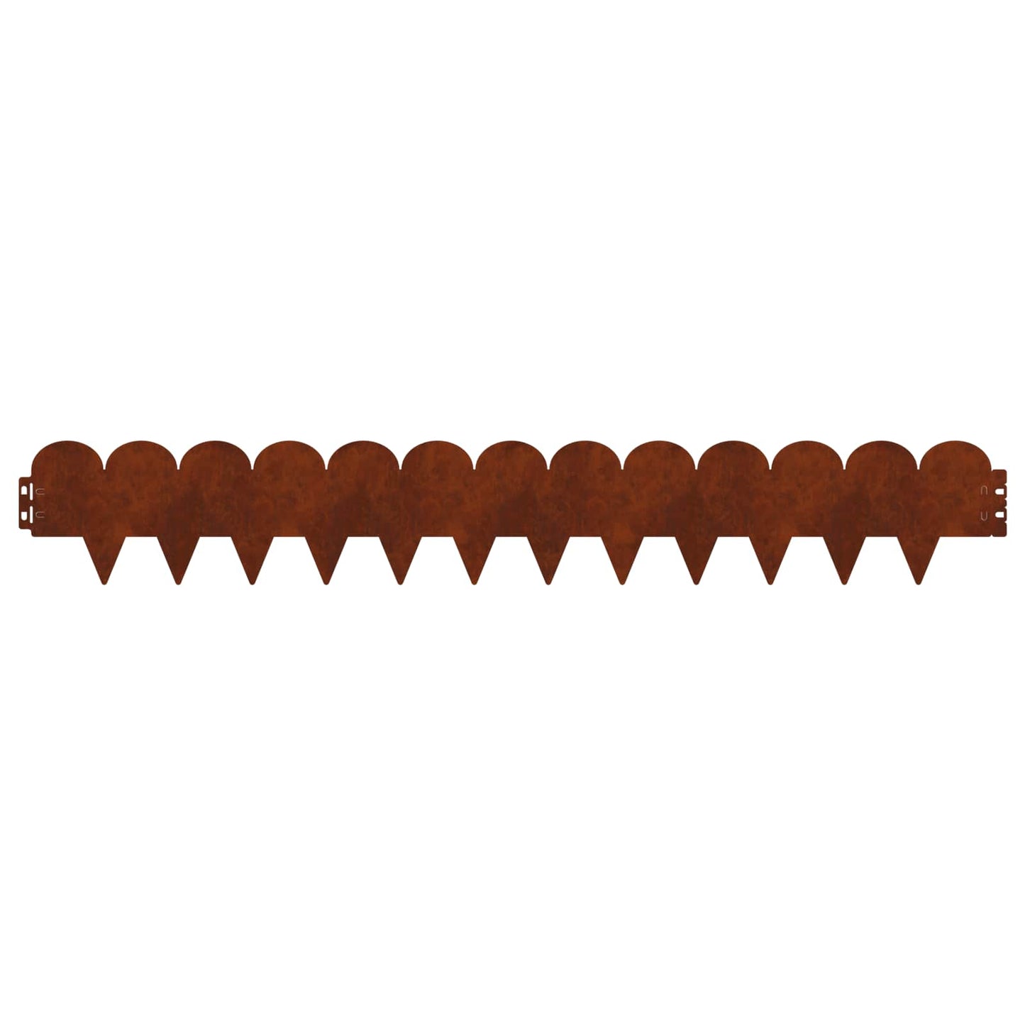 Raseneinfassung 20 stk. 103 x 15 cm Stahl Rostig