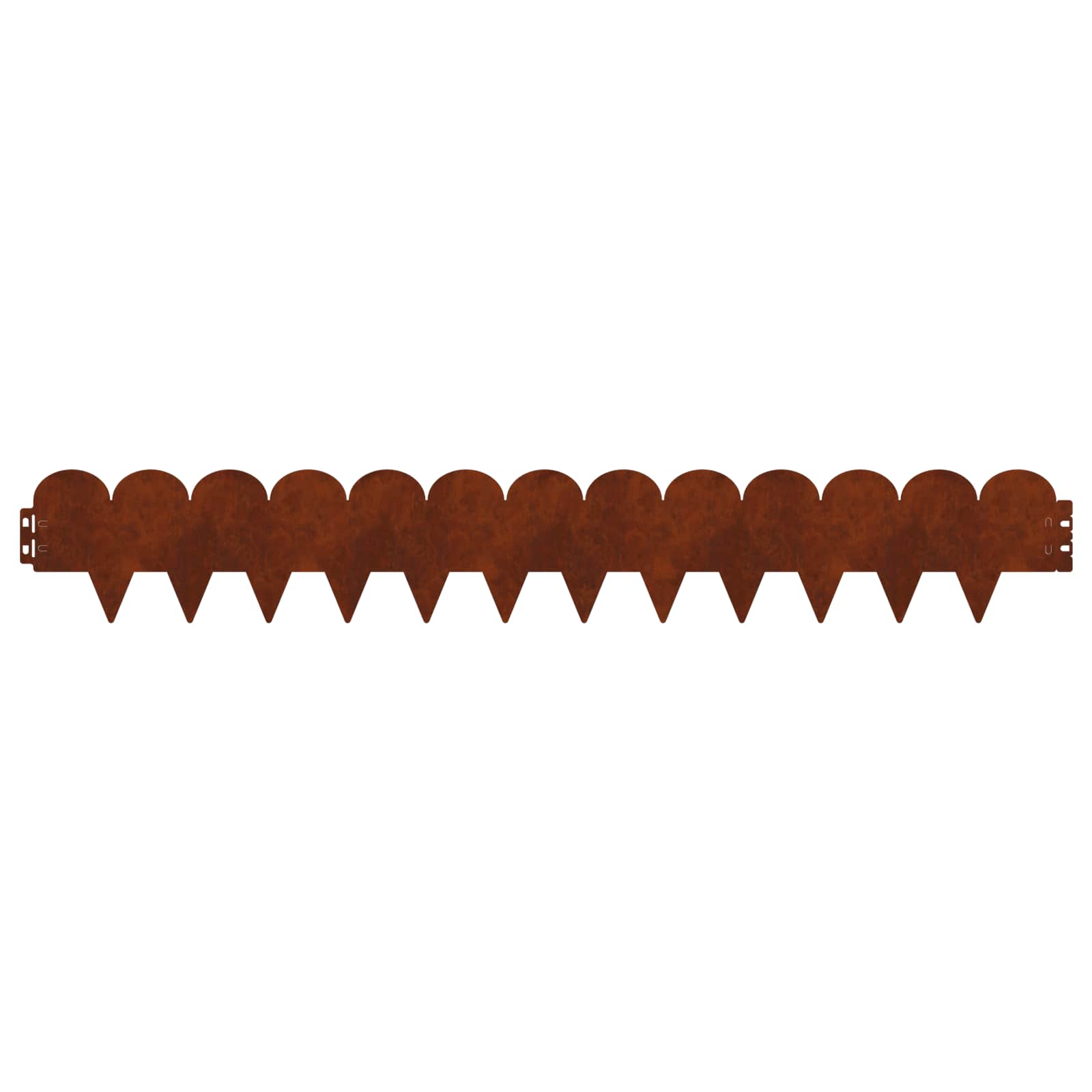 Raseneinfassung 20 stk. 103 x 15 cm Stahl Rostig