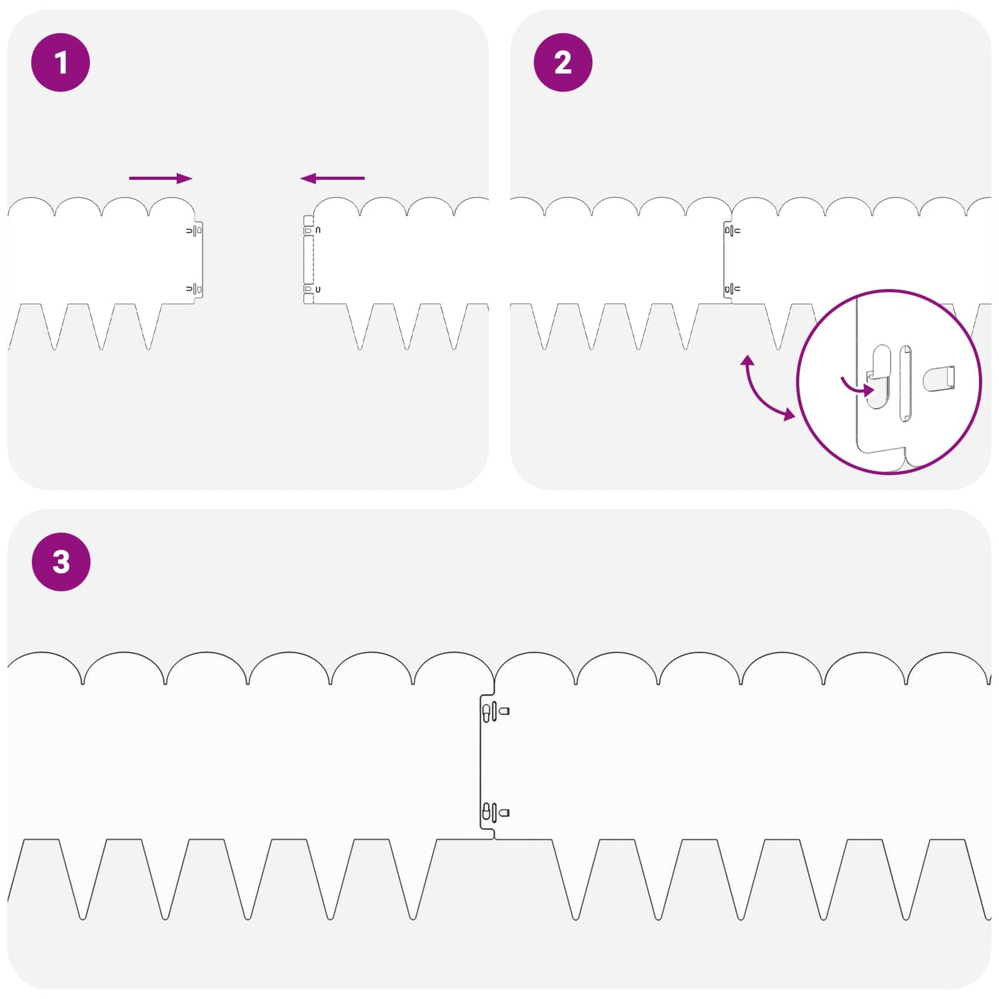 Raseneinfassung 10 stk. 103 x 25 cm Stahl Schwarz
