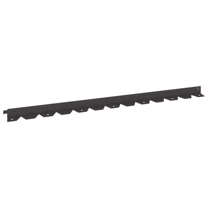 Raseneinfassung 10 stk. 102 x 4 x 4 cm Stahl Schwarz