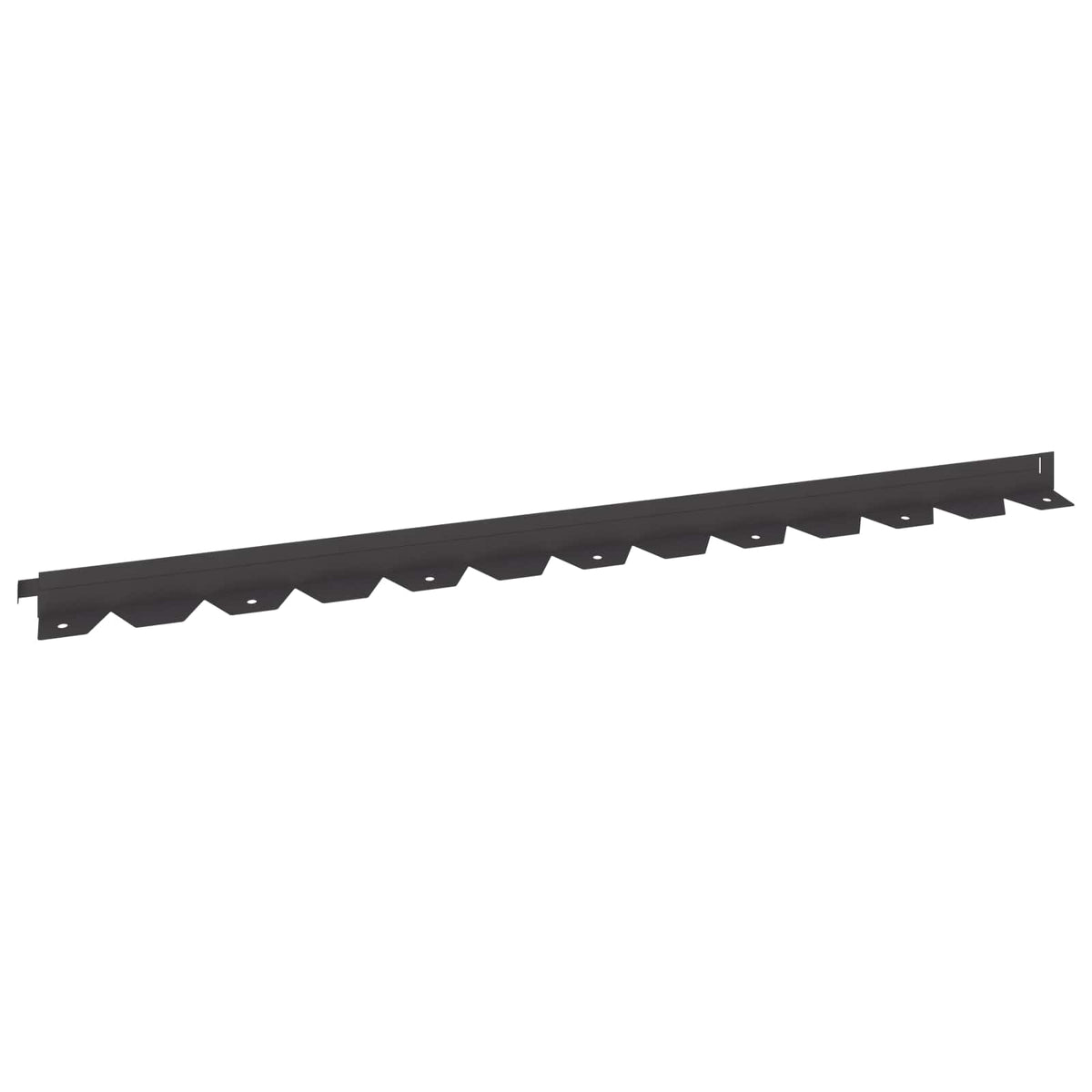 Raseneinfassung 20 stk. 102 x 4 x 4 cm Stahl Schwarz