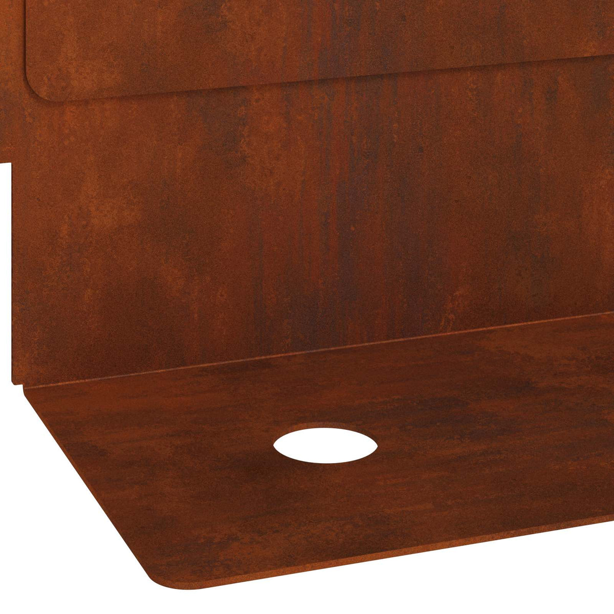 Raseneinfassung 10 stk. 102 x 4 x 4 cm Stahl Rostig