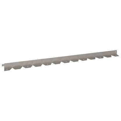 Raseneinfassung 20 stk. 102 x 4 x 4 cm Stahl Rostig