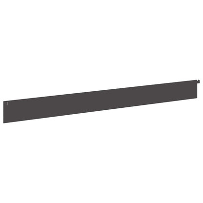 Raseneinfassung 10 stk. 102 x 10 x 4 cm Steel Schwarz
