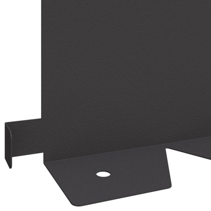 Raseneinfassung 20 stk. 102 x 15 x 4 cm Stahl Schwarz