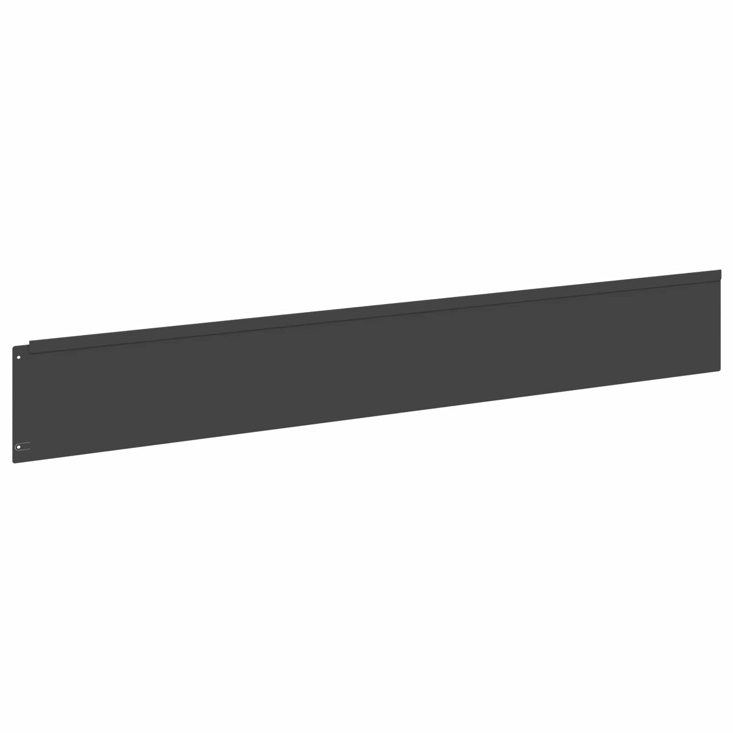 Rasenkante 20 stk. 100 x 15 cm Stahl Schwarz
