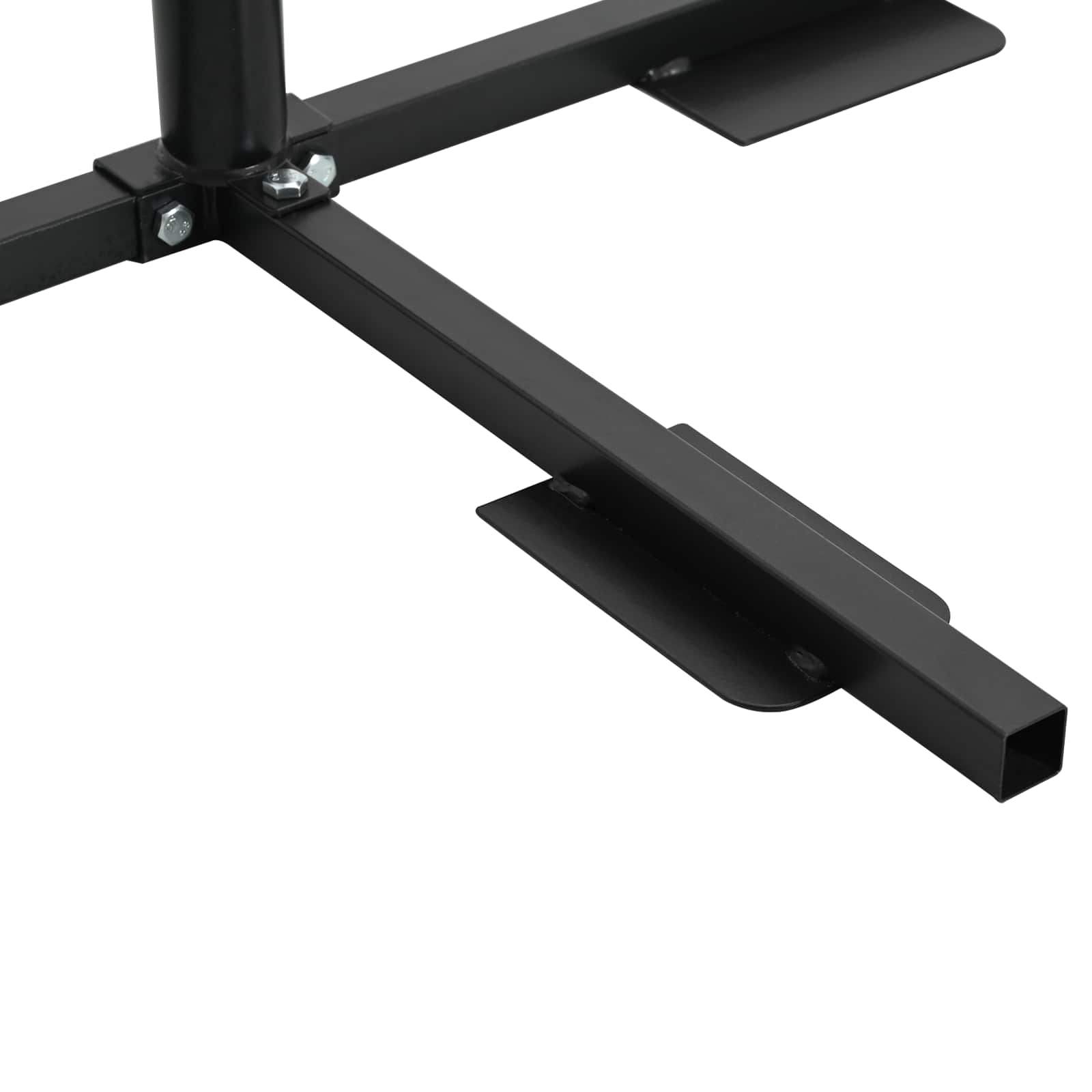 Halb Sonnenschirm Basisrahmen Schwarz Stahl for 32-38 mm Pole