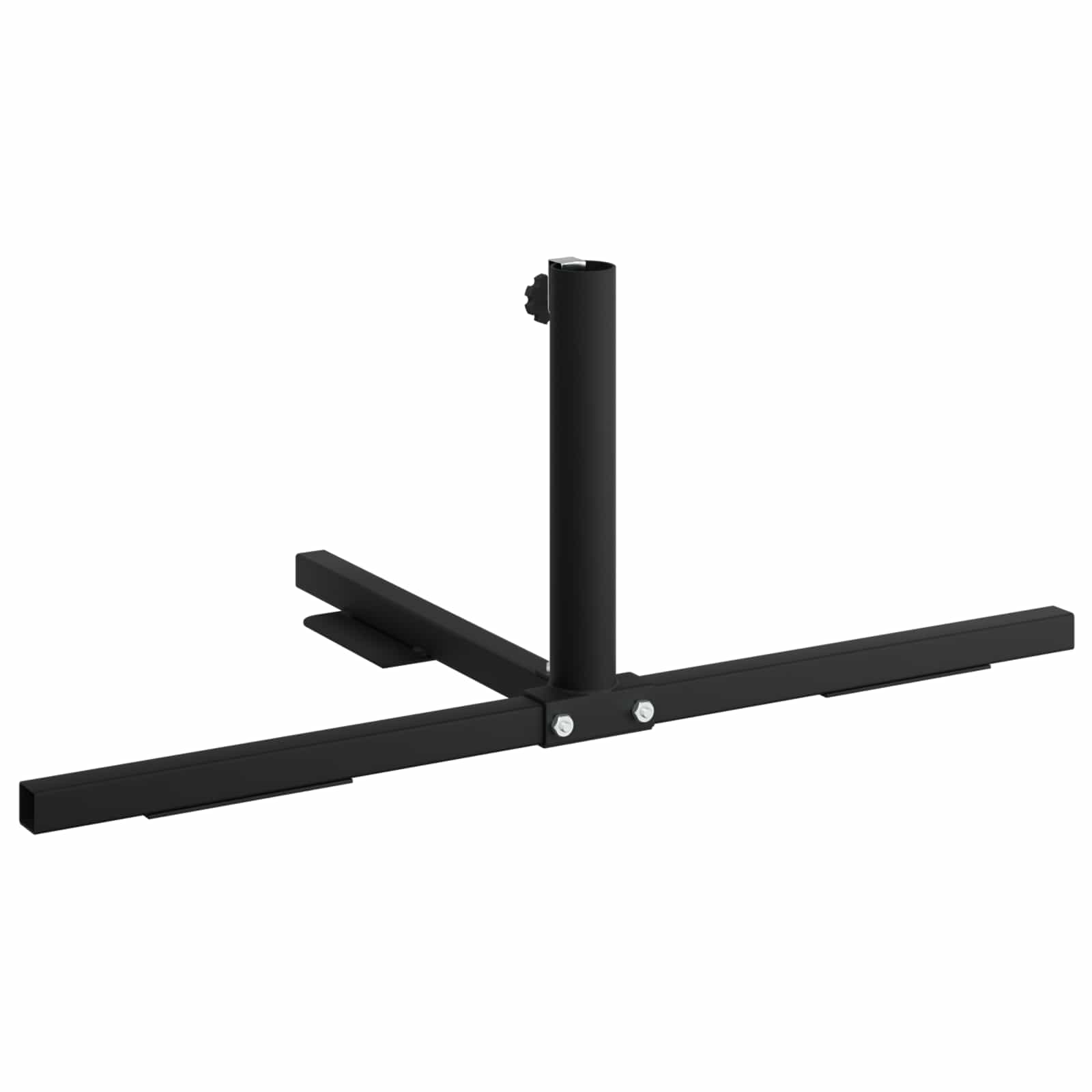 Halb Sonnenschirm Basisrahmen Schwarz Stahl for 32-38 mm Pole