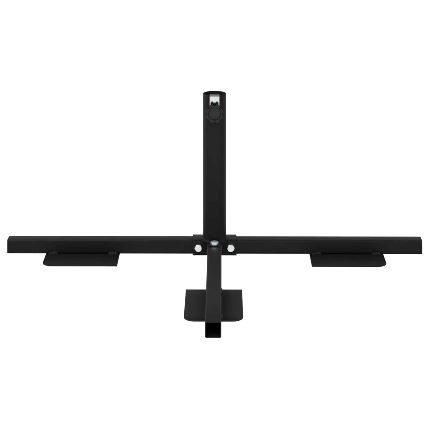 Halb Sonnenschirm Basisrahmen Schwarz Stahl for 32-38 mm Pole