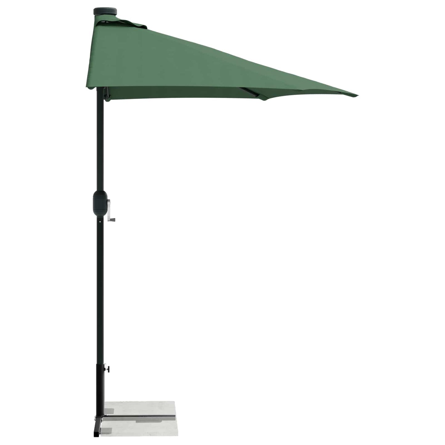 Halb Sonnenschirm Basisrahmen Schwarz Stahl for 32-38 mm Pole