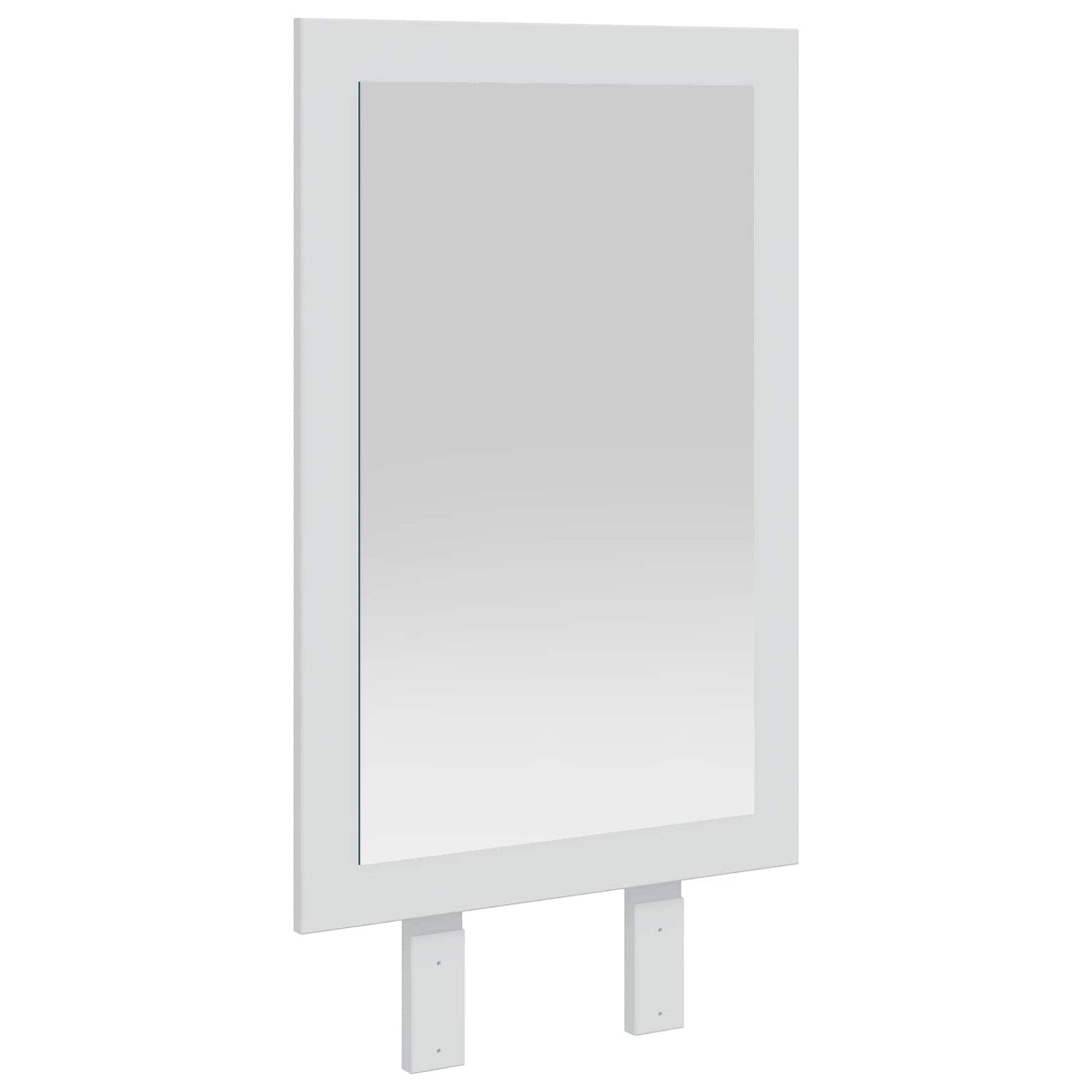 Spiegel FAUSKE Weiß 43 x 3,5 x 77 cm Rechtwinklig