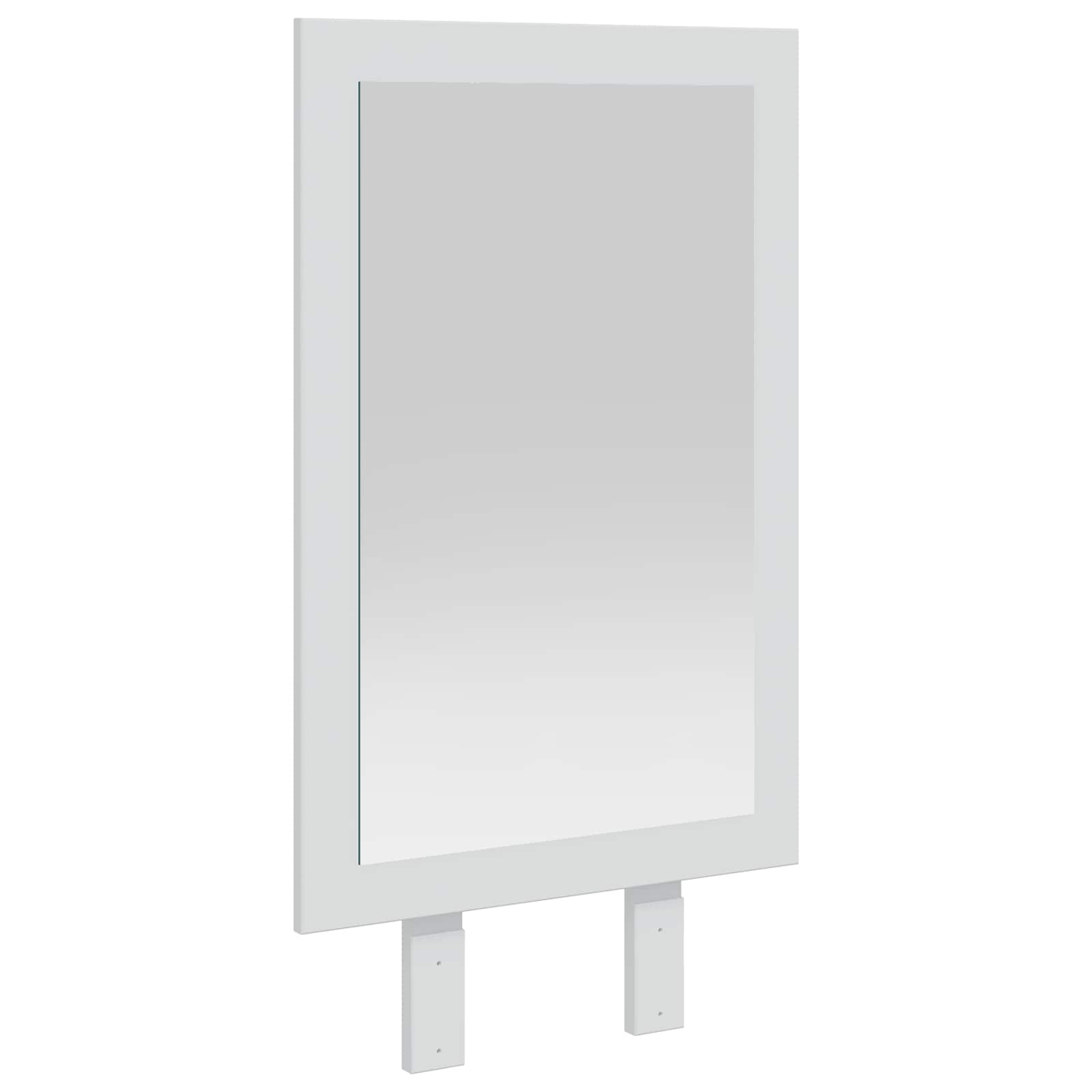 Spiegel FAUSKE Weiß 43 x 3,5 x 77 cm Rechtwinklig