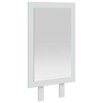 Spiegel FAUSKE Weiß 43 x 3,5 x 77 cm Rechtwinklig
