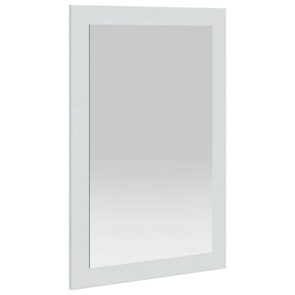 Spiegel FAUSKE Weiß 43 x 3,5 x 77 cm Rechtwinklig