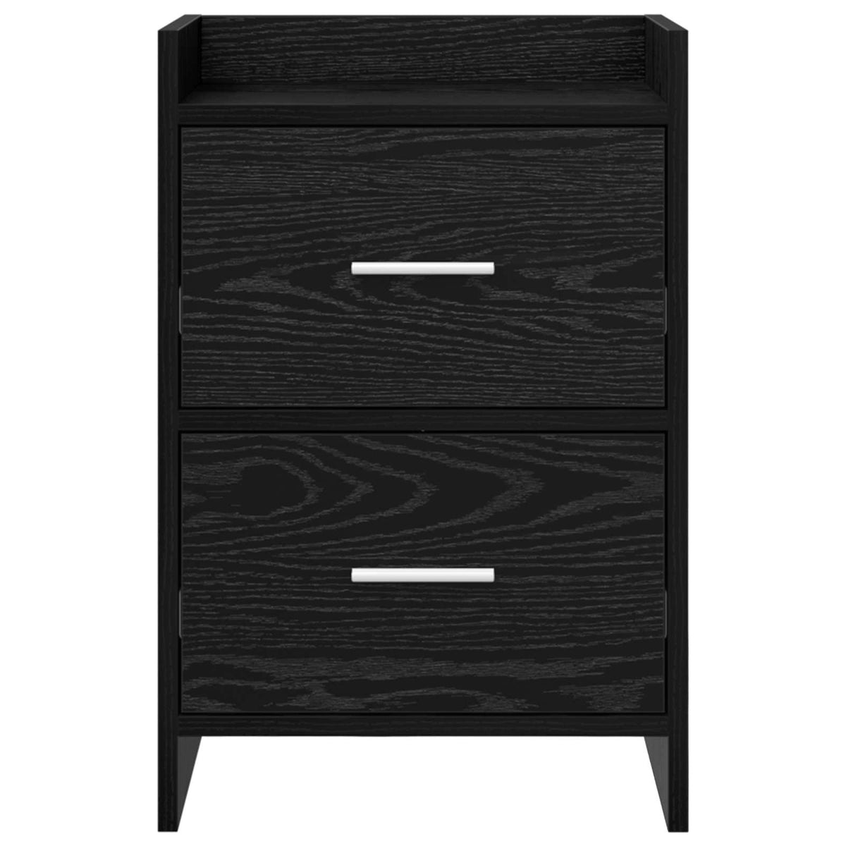 Nachttische 2 stk. Schwarze Eiche 40 x 30 x 60 cm Holzwerkstoff