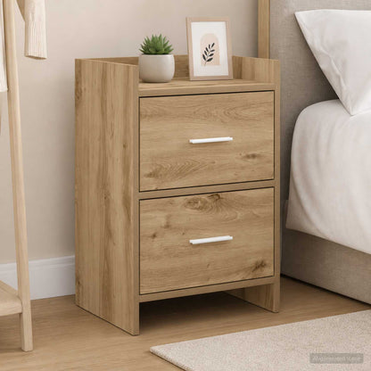 Nachttische 2 stk. Artisan-Eiche 40 x 30 x 60 cm Holzwerkstoff