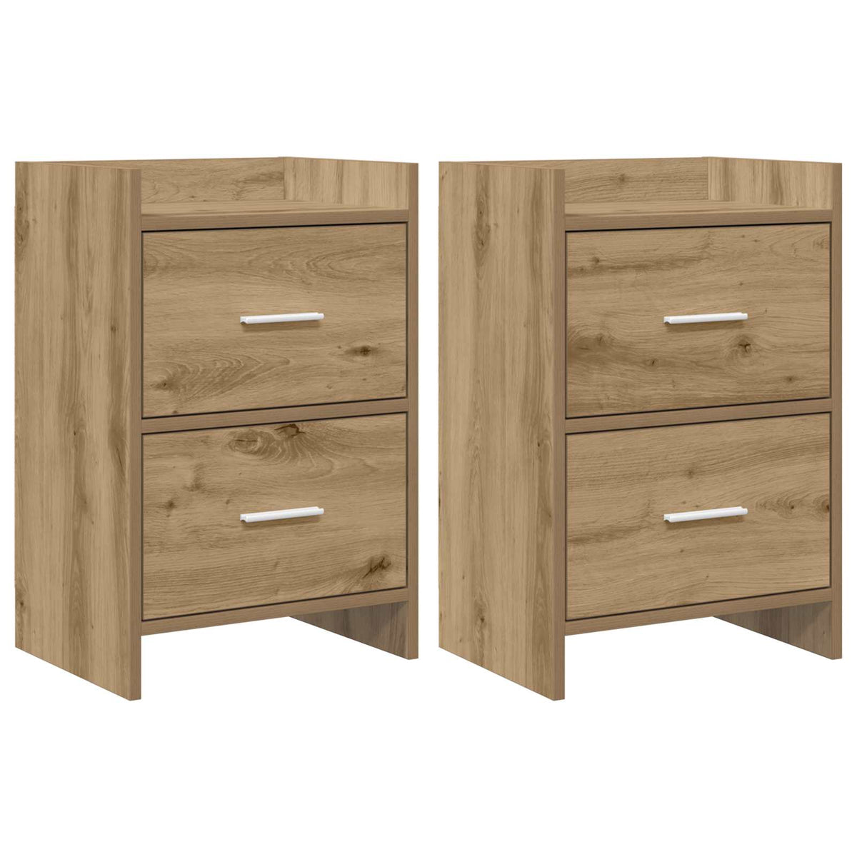 Nachttische 2 stk. Artisan-Eiche 40 x 30 x 60 cm Holzwerkstoff