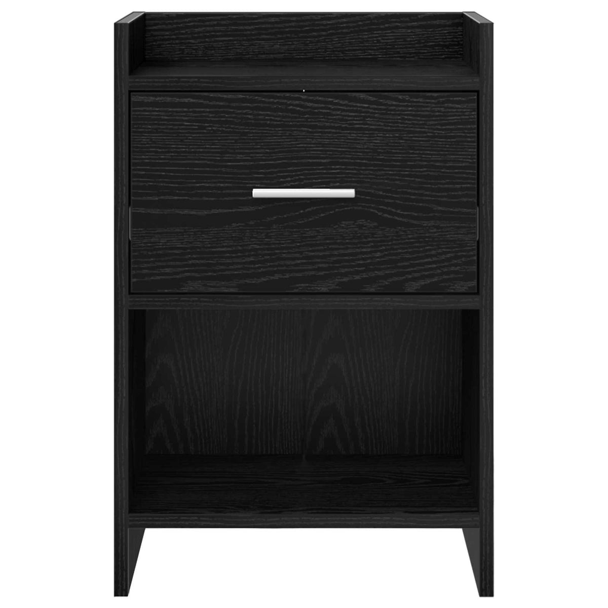 Nachttische 2 stk. Schwarz Eichen-Optik 40 x 30 x 60 cm