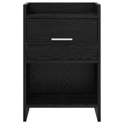 Nachttische 2 stk. Schwarz Eichen-Optik 40 x 30 x 60 cm