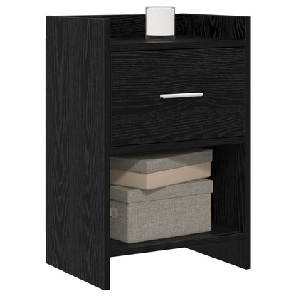 Nachttische 2 stk. Schwarz Eichen-Optik 40 x 30 x 60 cm