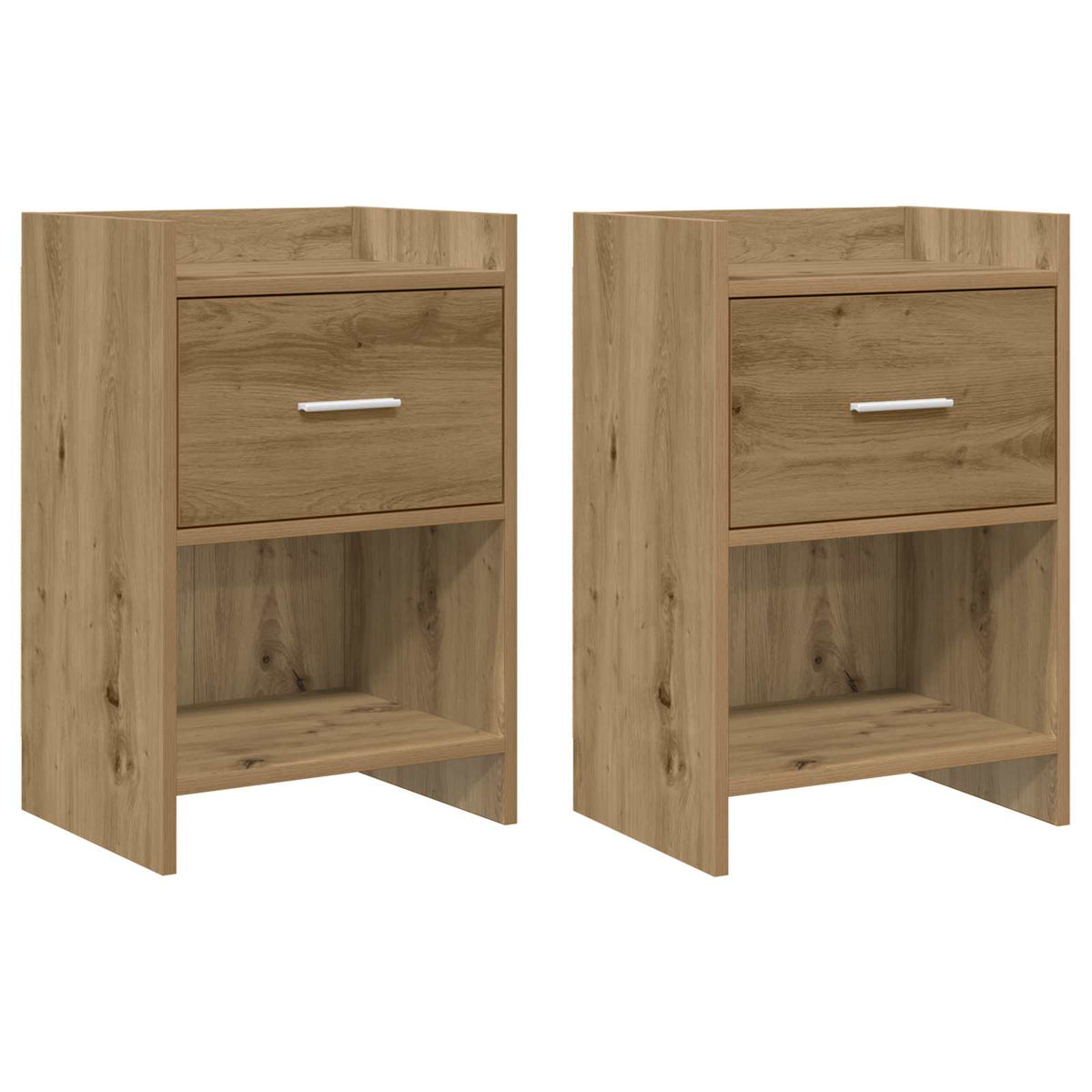 Nachttische 2 stk. Artisan-Eiche 40 x 30 x 60 cm Holzwerkstoff