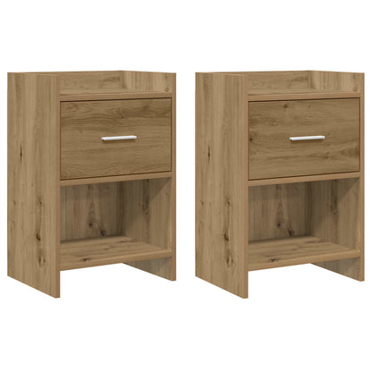 Nachttische 2 stk. Artisan-Eiche 40 x 30 x 60 cm Holzwerkstoff