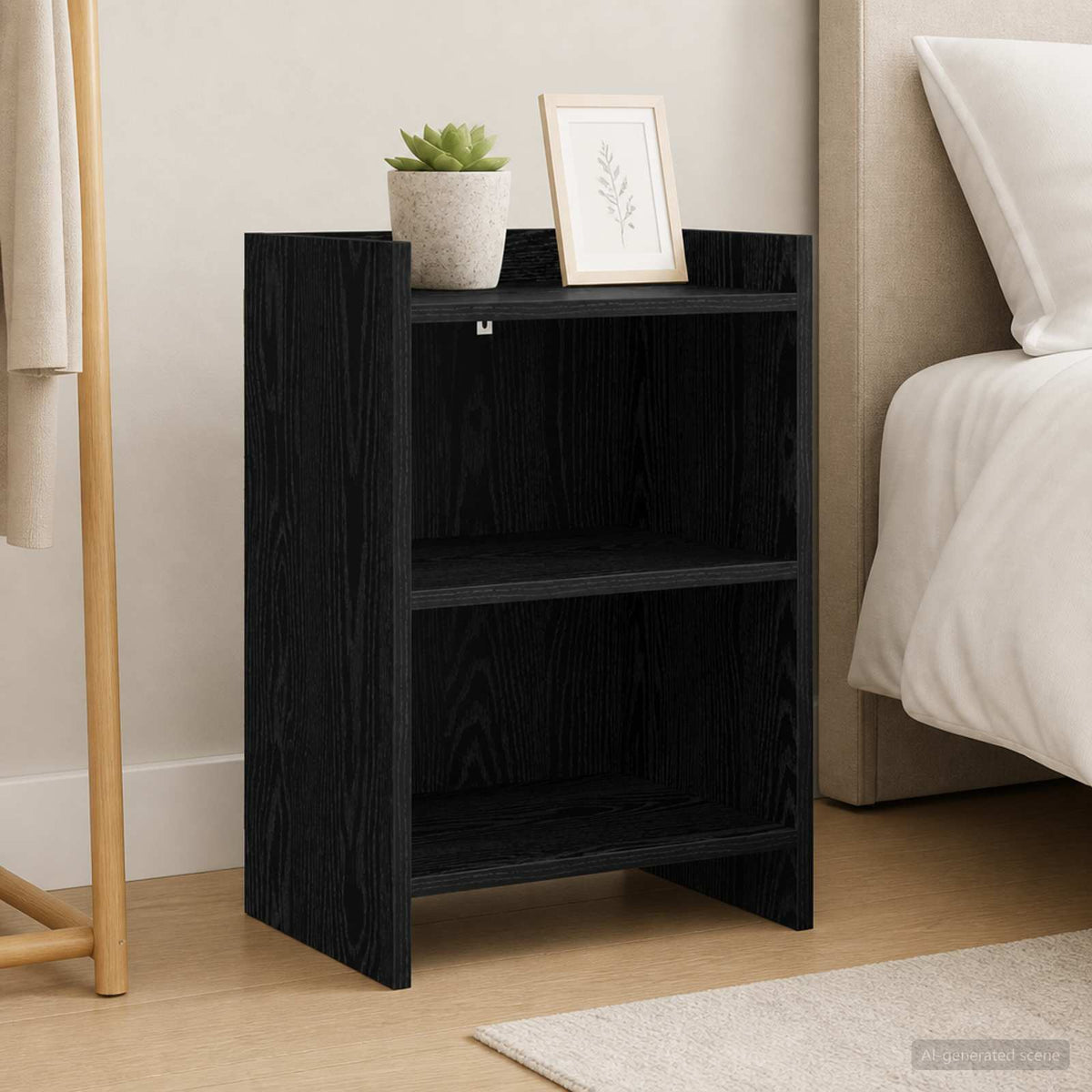 Nachttische Schwarze Eiche 40 x 30 x 60 cm Holzwerkstoff