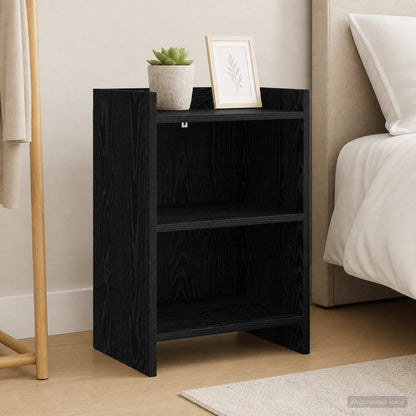 Nachttische Schwarze Eiche 40 x 30 x 60 cm Holzwerkstoff