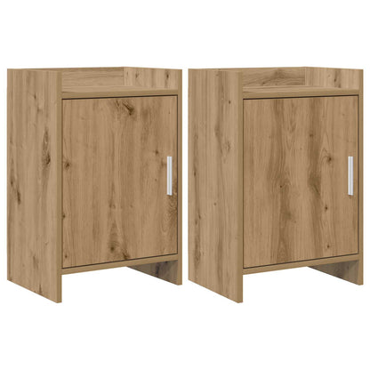 Nachttische 2 stk. Artisan-Eiche 40 x 30 x 60 cm Holzwerkstoff