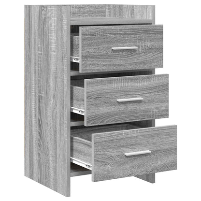 Nachttische Grau Sonoma 40 x 36 x 70 cm Holzwerkstoff