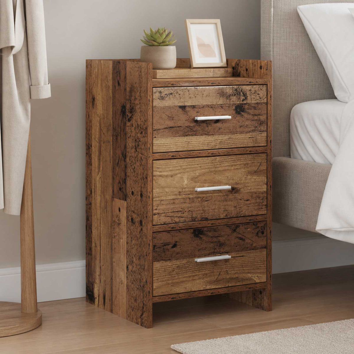 Nachttische Altholz 40 x 36 x 70 cm Holzwerkstoff
