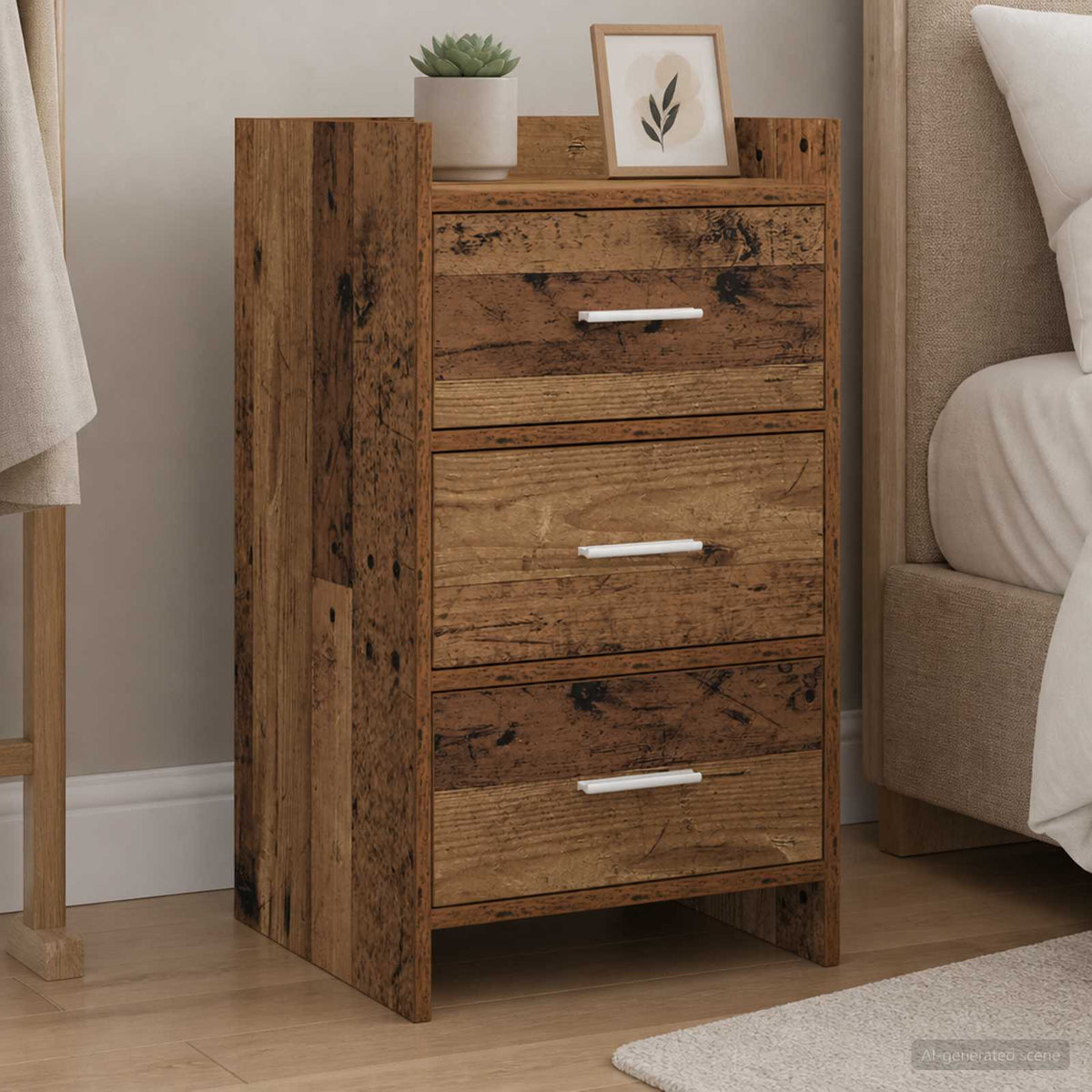 Nachttische Altholz 40 x 36 x 70 cm Holzwerkstoff
