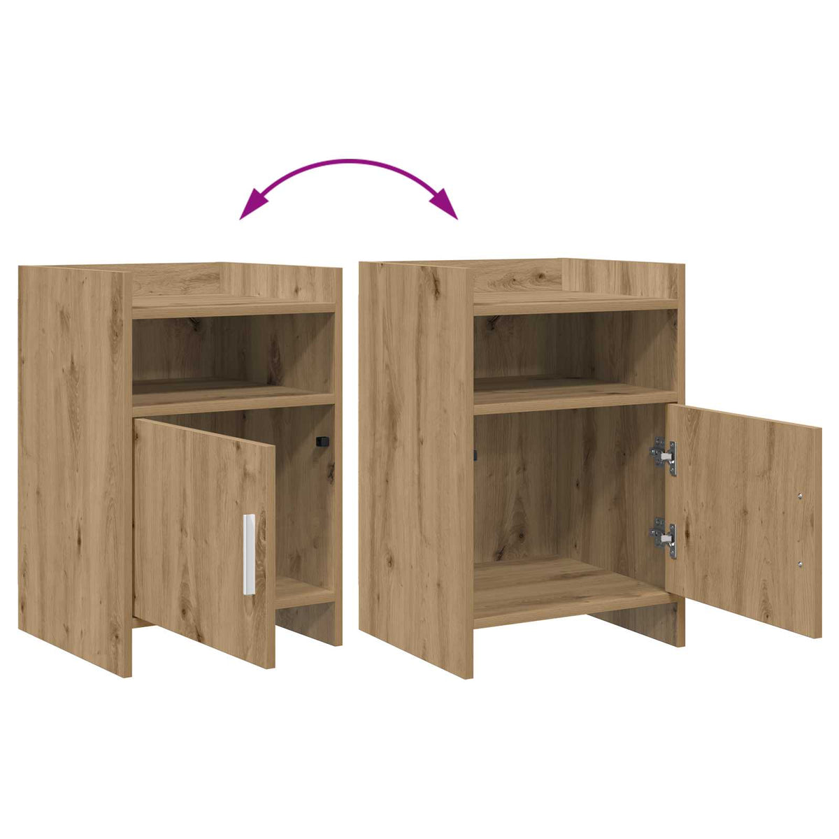 Nachttische Artisan-Eiche 40 x 36 x 60 cm Holzwerkstoff