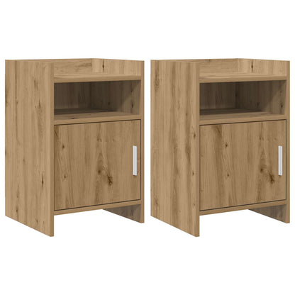 Nachttische 2 stk. Artisan-Eiche 40 x 36 x 60 cm Holzwerkstoff
