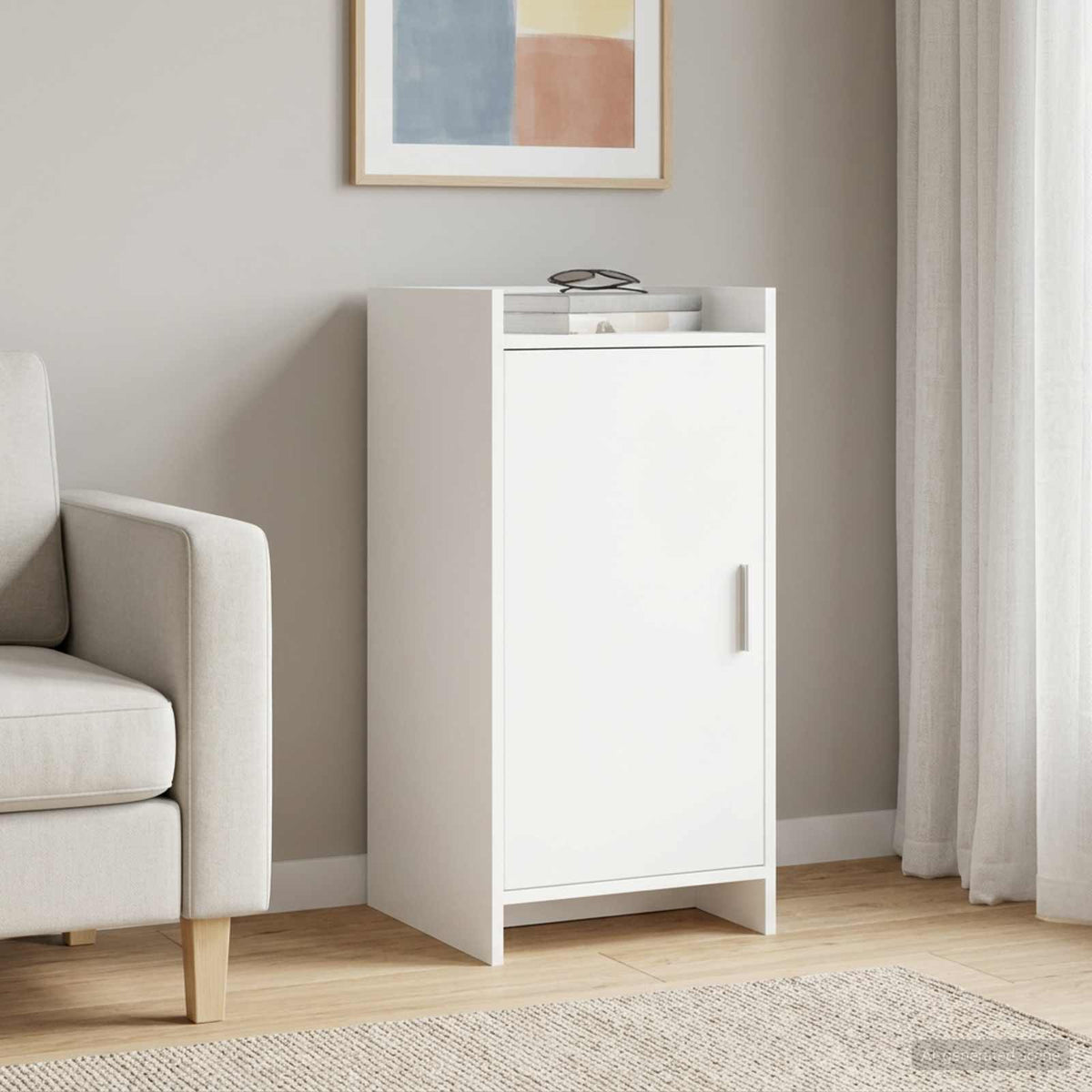 Sideboard Weiß 40 x 36 x 80 cm Holzwerkstoff