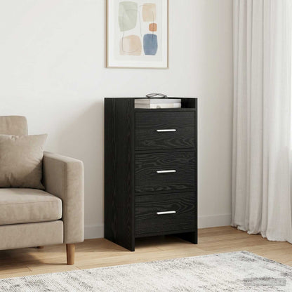 Sideboard Schwarze Eiche 40 x 36 x 80 cm Holzwerkstoff