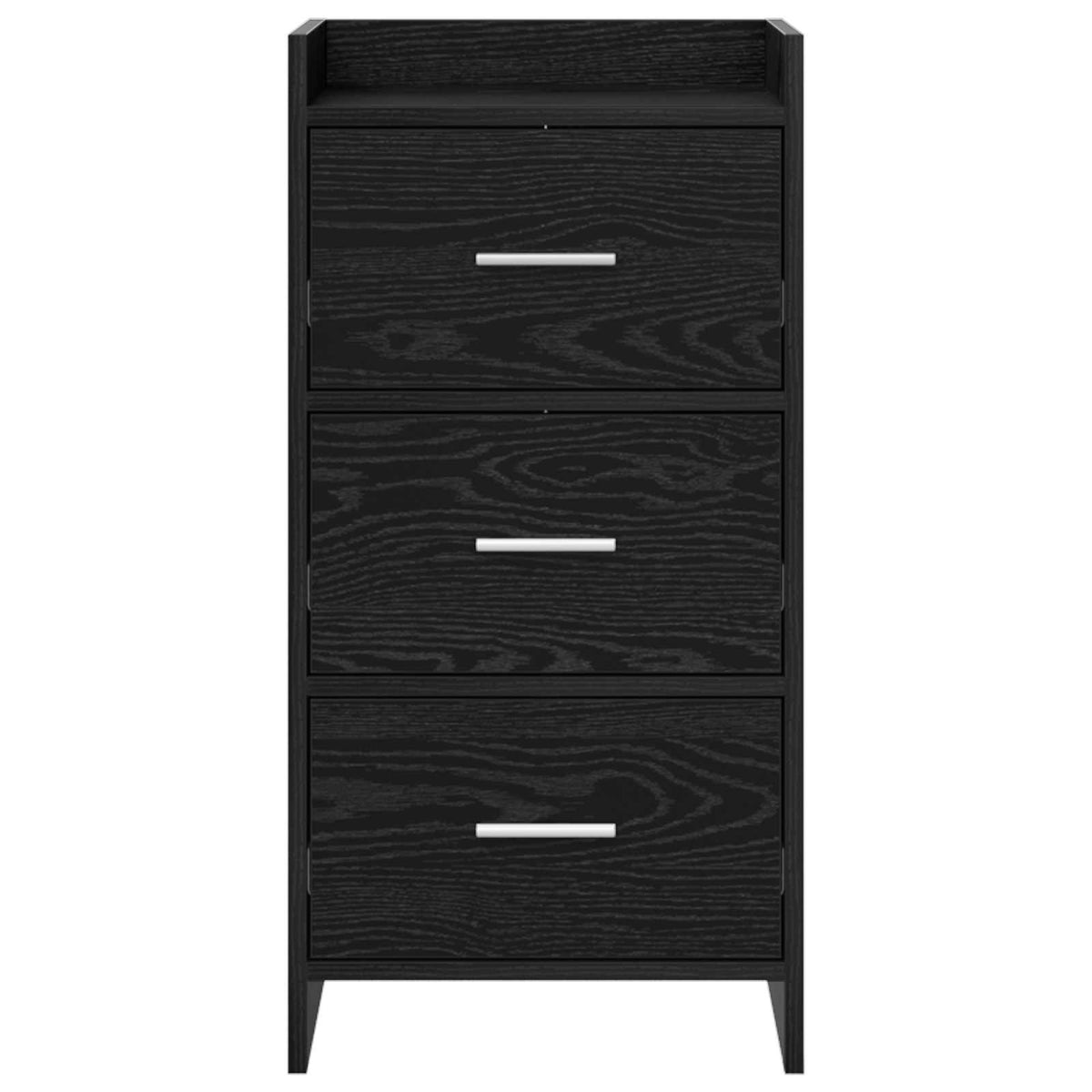 Sideboard Schwarze Eiche 40 x 36 x 80 cm Holzwerkstoff