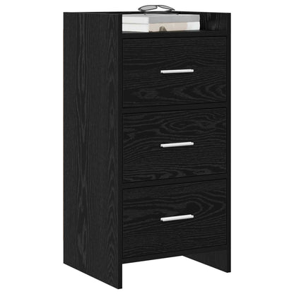 Sideboard Schwarze Eiche 40 x 36 x 80 cm Holzwerkstoff