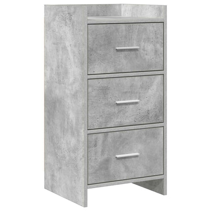 Sideboard Betongrau 40 x 36 x 80 cm Holzwerkstoff