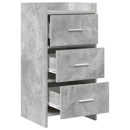 Sideboard Betongrau 40 x 36 x 80 cm Holzwerkstoff
