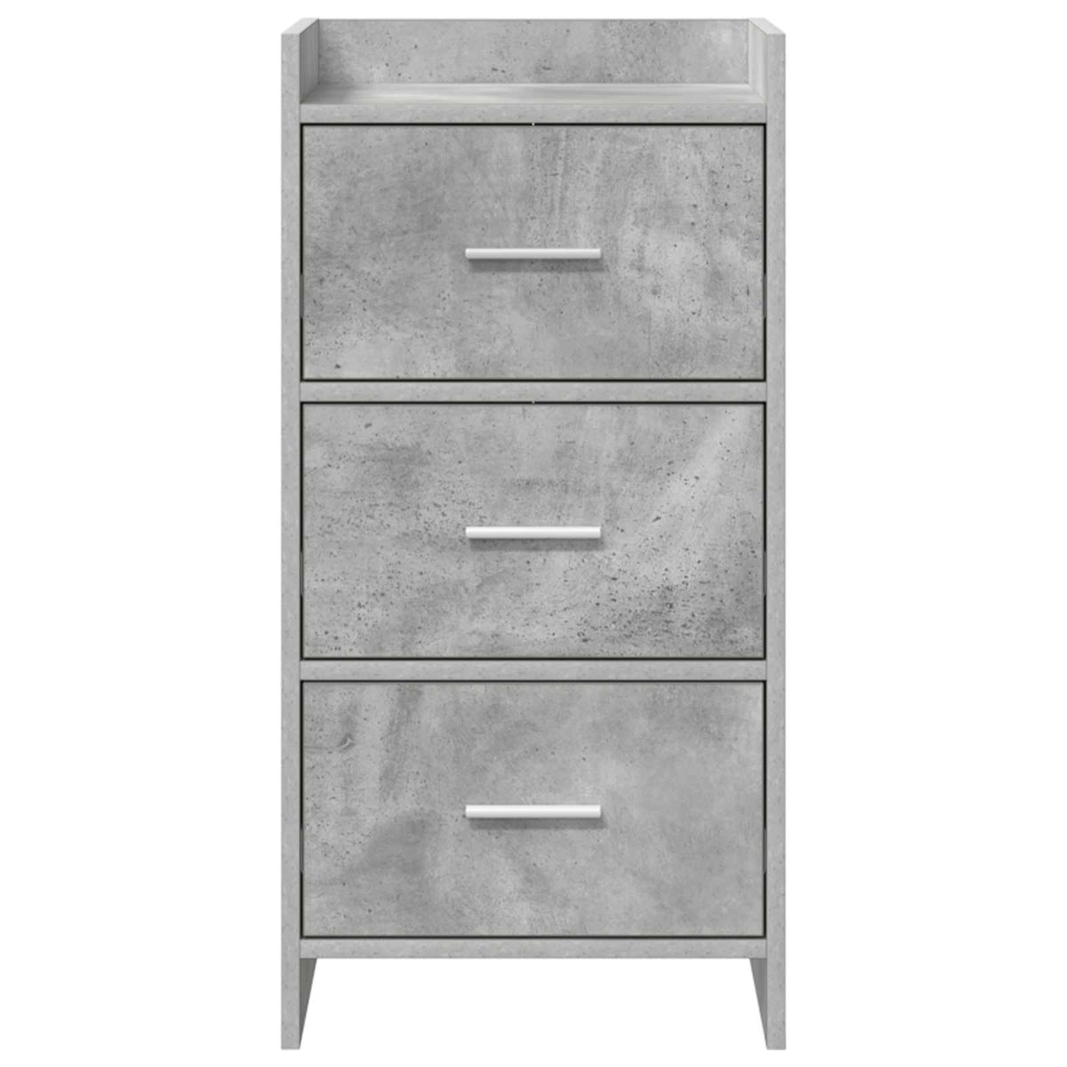 Sideboard Betongrau 40 x 36 x 80 cm Holzwerkstoff
