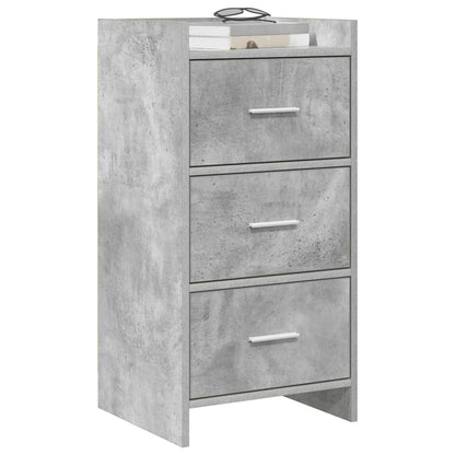 Sideboard Betongrau 40 x 36 x 80 cm Holzwerkstoff