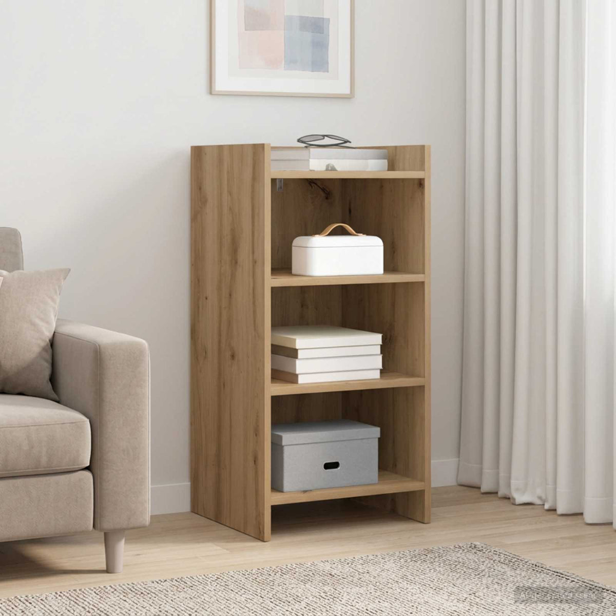 Sideboard Artisan-Eiche 40 x 36 x 80 cm Holzwerkstoff