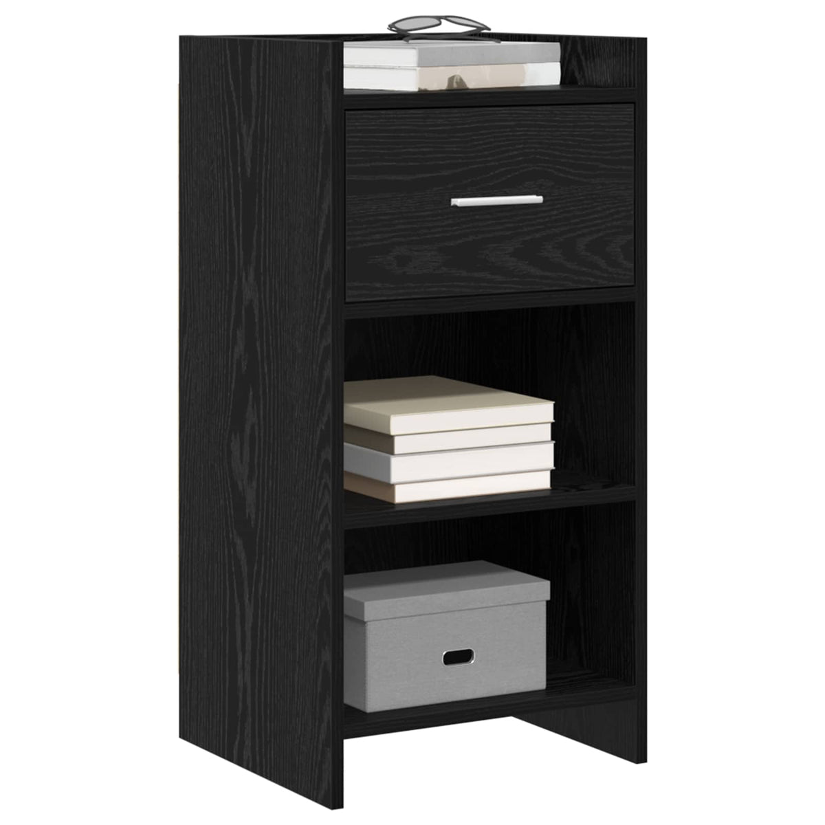 Sideboard Schwarze Eiche 40 x 36 x 80 cm Holzwerkstoff