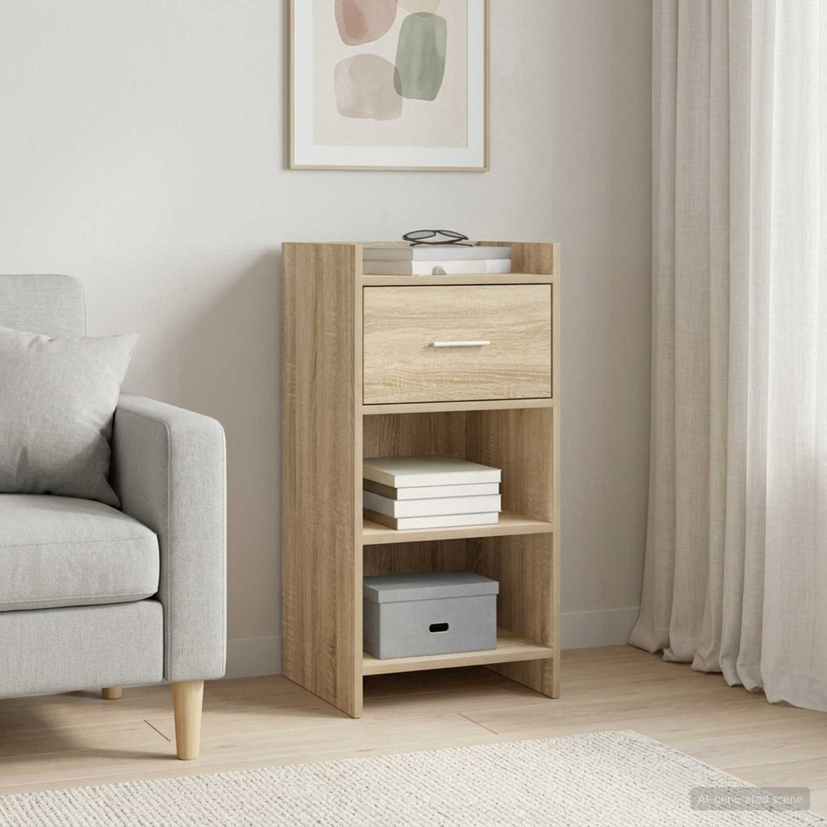 Sideboard Sonoma-Eiche 40 x 36 x 80 cm Holzwerkstoff